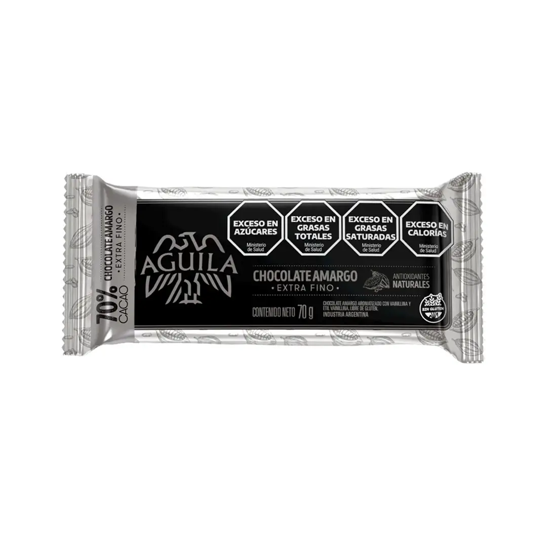 Chocolate Amargo Extra Fino 70% Cacao 1