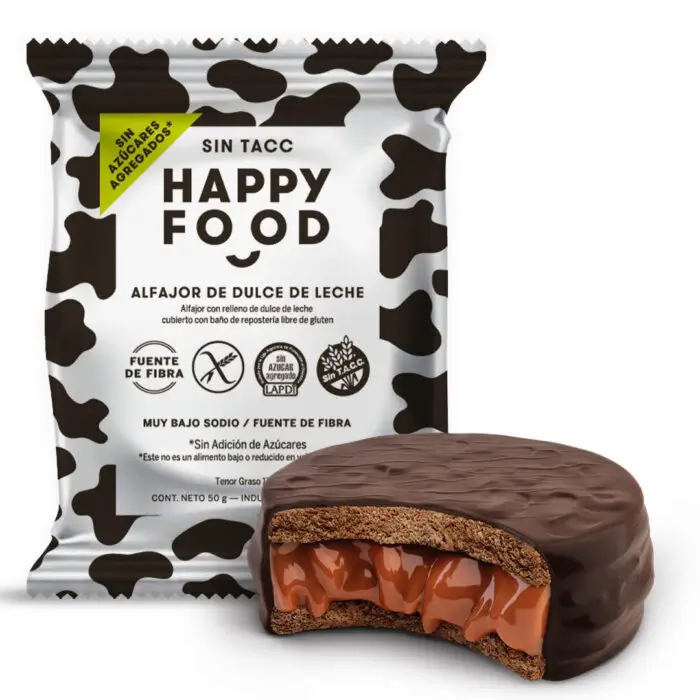 Happy Food Alfajor de dulce de leche