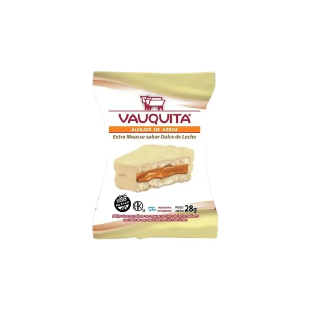 Alfajor de Arroz Extra Mousse (Baño blanco) 1